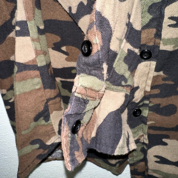 Carbon Camouflage Women’s Men’s Unisex Hooded Button Down jacket Shirt XL - Picture 6 of 8